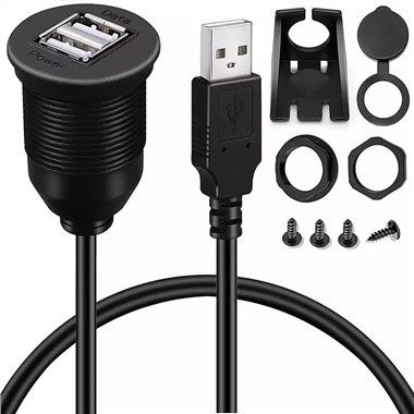 Round End USB2.0 Extension Cable