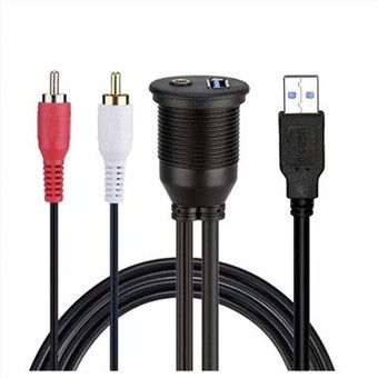 USB-to-rca Aux Audio Cable